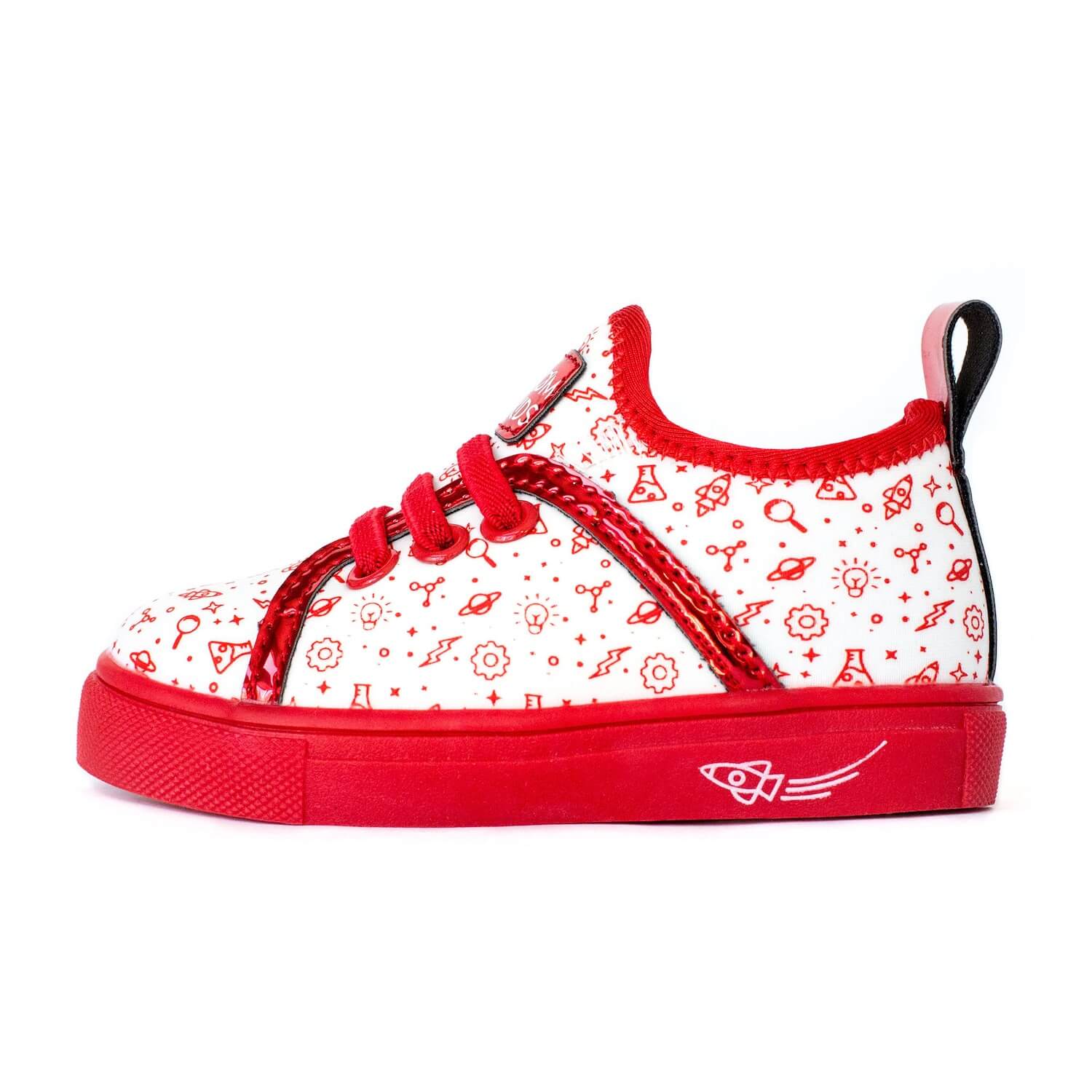 red girls tennis shoes