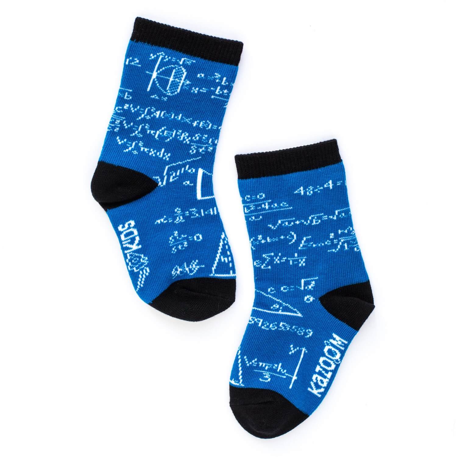 Toddler Socks - Blue Math Socks