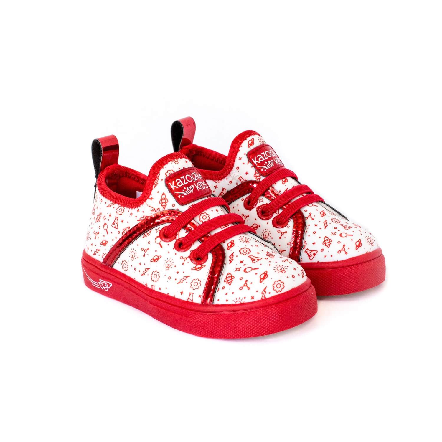 Pair of red Science slip on Shoes