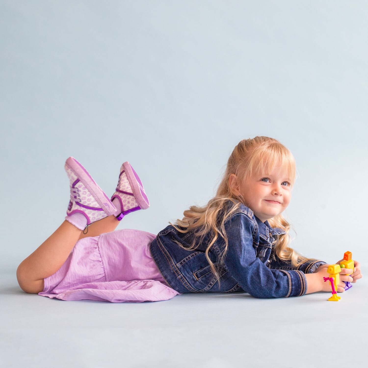 Toddler Girl Shoes in Pink STEM Robots