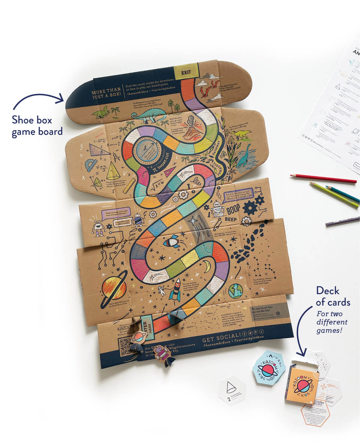 Kazoom Kids Science Game with deck of science cards