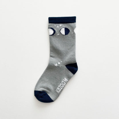 Socks for kids - stars and moon cycle socks