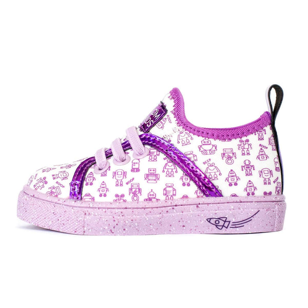 若者に人気のブランド Toddler_Shoes_Purple_and_white 靴