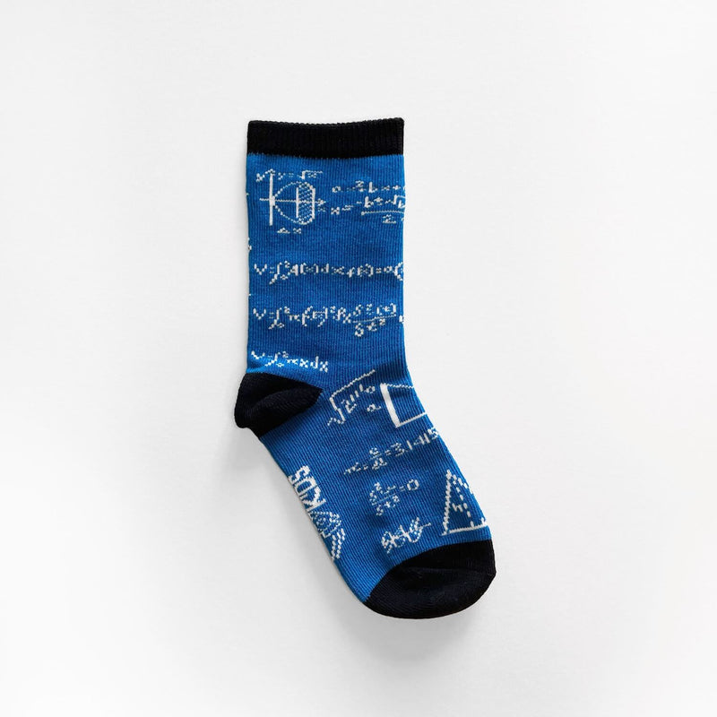 Toddler Boys socks - Blue Math Equations Socks