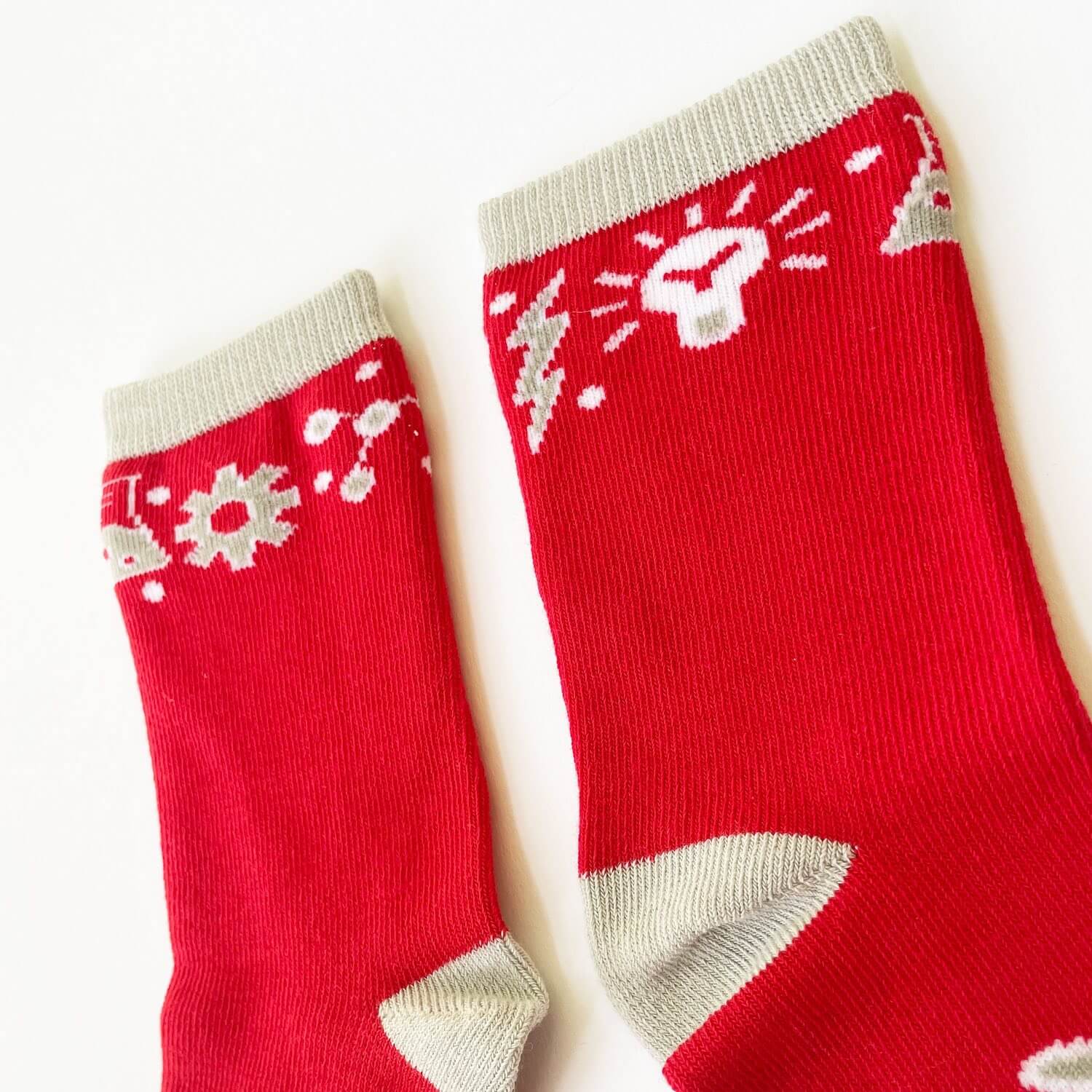 Childrens red socks