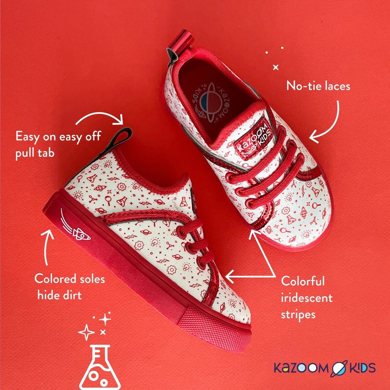 Red Science Slip on Shoes